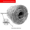 Galvanized Double-Strand Security Barbed Wire