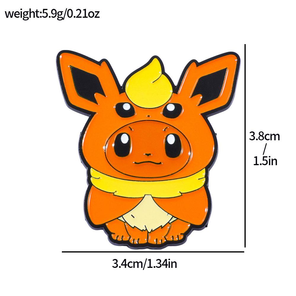 Japanese Anime Pokémon Metal Badge Pokémon Pokémon Pokémon Alloy Brooch