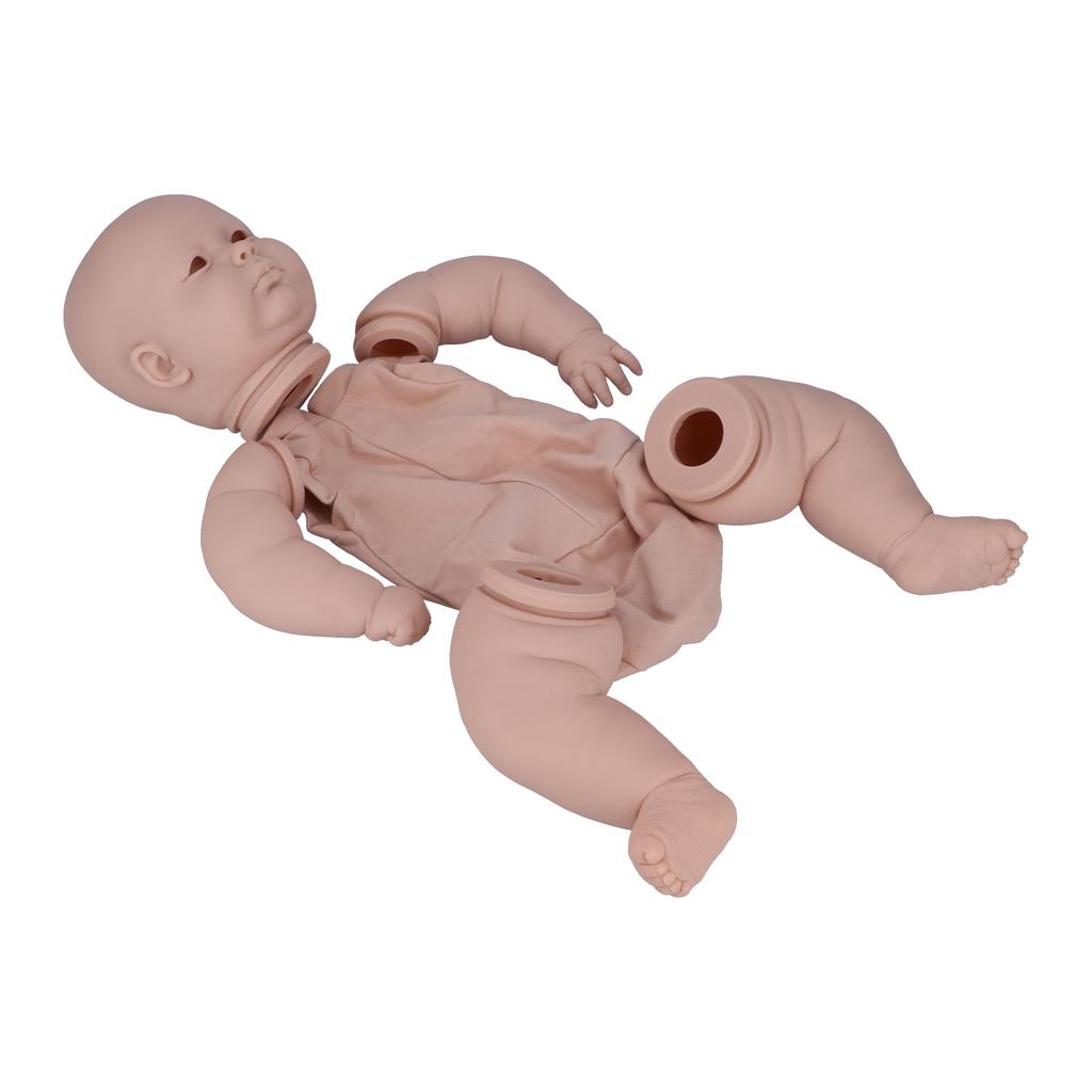 24 Inch Unpainted Reborn Baby Doll Vinyl DIY Simulated Infant Doll Mold Parts Set Toy