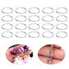 1000PCs DIY Hand Made Jewelry Accessories Open Jump Ring Silver Iron Keychain Connector