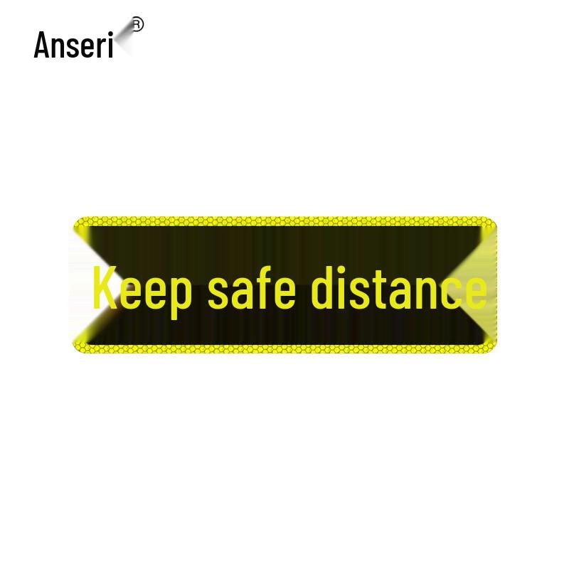 Reflective Keep Distance Truck Warning Sticker