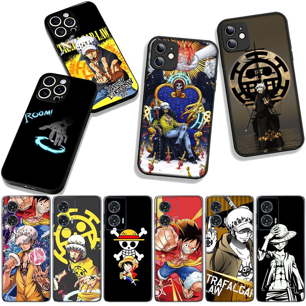 for Samsung Galaxy A25 A37 A57 A12 A14 A50 A51 A70 A71 A72 A21S A04 M15 Note 20 9 8 10 Case One Piece Trafalgar Water Law Luffy