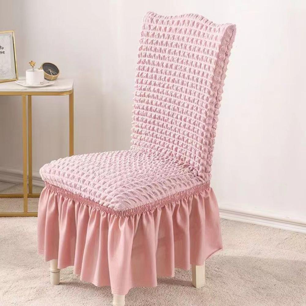 Elastic Bubble Grid Chair Seat Covers Universal Stretchable Dining Chair Covers All Season