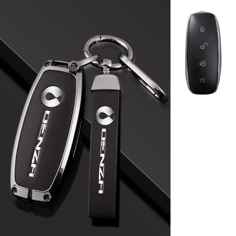 Car Smart Remote Key Case Cover Shell Fob For Denza D9 Dm-I   Zinc Aolly Car Styling Protector Auto Keychain Accessories