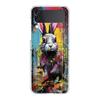 Phone Cover For Samsung Galaxy Z Flip 6 5 4 Case Transparent For Samsung Z Flip 3 Hard PC Foldable Shell Cute Graffiti Rabbit