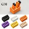 Desktop Cable Management U Disk Storage Box, with 4 Divided Compartments, Space Saving Small Electronics Organizer Flash Drive Organizer, for