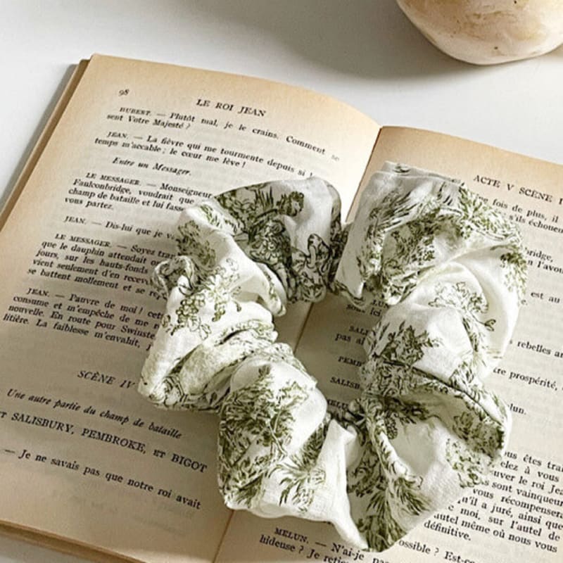 Oar French Etoile Scrunchie [Green]