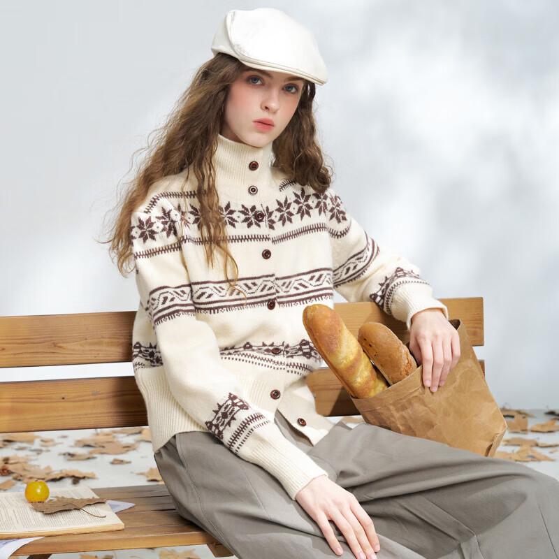 Women's Fair Isle Jacquard Knit Cardigan