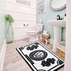VIKAMA Cartoon Dollar Imitation Cashmere Wash Back Rug Moisture-Proof Foldable Bathroom Floor Mat Bedroom Carpet Home Decoration