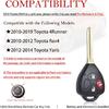 MechanMagic Key Fob Remote Replacement Fits for 2010 2011 2012 2013 2014 2015 2016 2017 2018  Toyota 4Runner /Rav4/Yaris HYQ12BBY HYQ12BDC Keyless