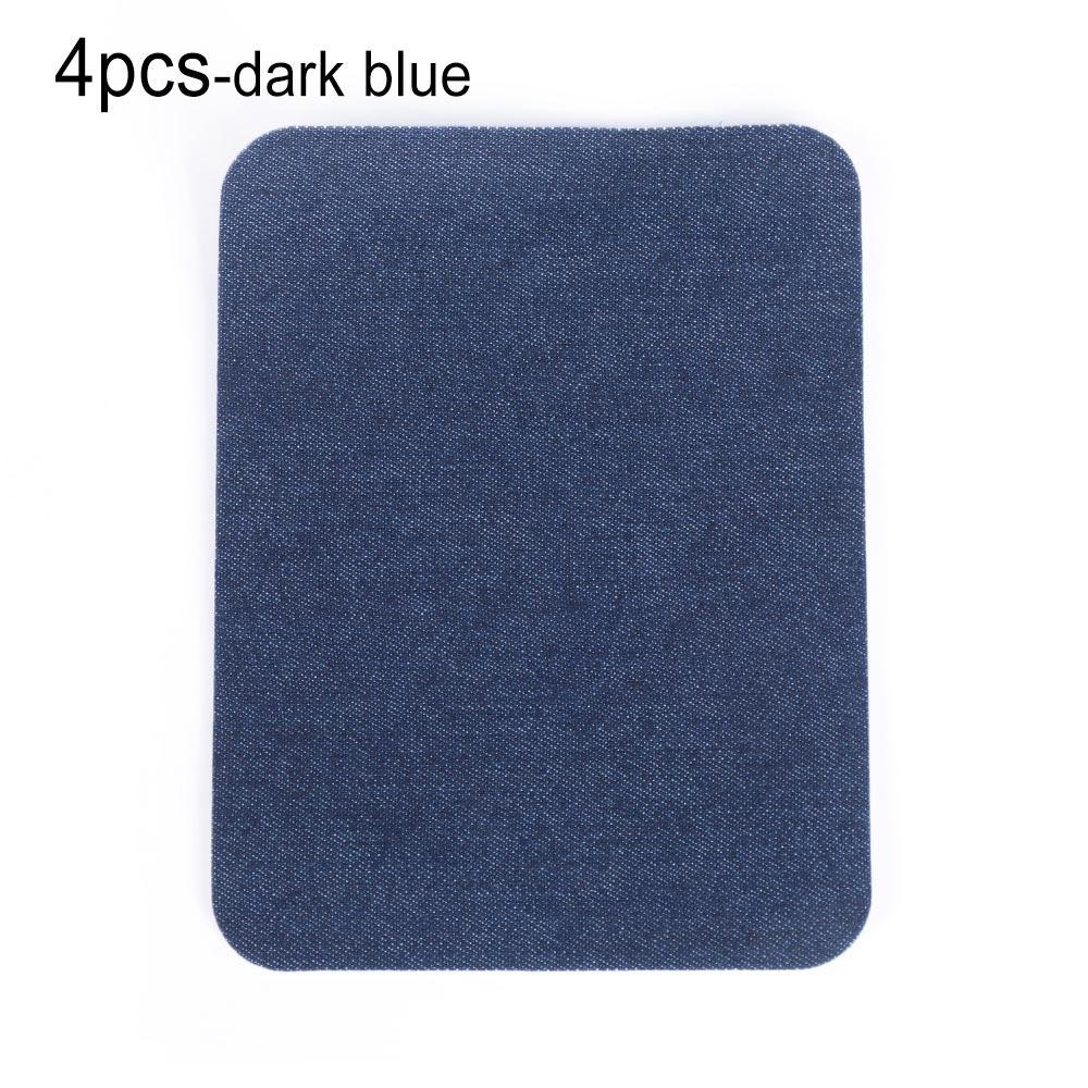 4/12Pcs Elbow Fabric Jeans Iron-on Patches Clothes DIY Repair Pants Knee Applique Apparel Self-adhesive Hole Repair Patch