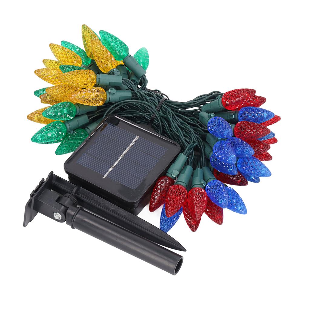 Solar Dekorative Lichter Erdbeerform Wasserdicht Kunststoff Batteriebox Betrieben Garten Lichterkette