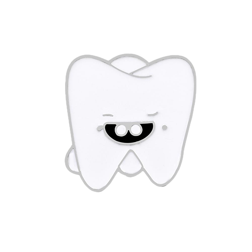 

Cartoon Teeth Collection Brooch Protect Tooth Enamel Pins Cute Smile Dentist Badge Jewelry Bag Lapel Metal Pin Jewelry Kids Gift