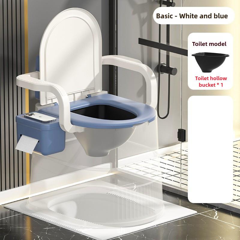 Pregnant Woman Moving Toilets Seat Portable Urinal Household Elderly Disabled Care Sitting Toilet Chair