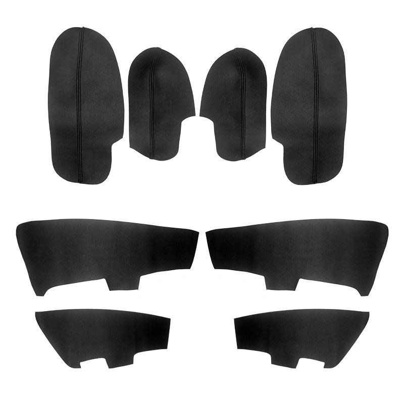 Soft Microfiber Leather Door Panels Cover For Honda Accord 2008 2009 2010 2011 2012 Car Interior Door Armrest Cover Sticker Trim