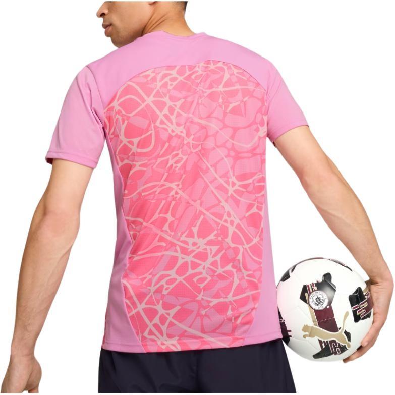 Puma Manchester City SS24 Pre Match Short Sleeve Jersey Soccer Jersey Men's Pink 777578-25