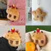 Capybara Plush Adorable Keychain Soft Toy  Bags Featuring Cute Design Apple