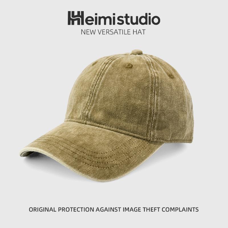 

25 новинок ранней осени, бейсболки из стираного хлопка, детские солнцезащитные кепки для лица с маленьким мягким верхом, однотонные кепки от солнца темные хаки