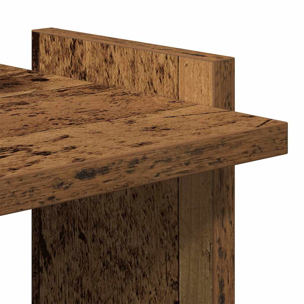 Bookshelf with 3 Shelves Rustic Wood Effect 60 x 30 x 120 cm Engineered Wood