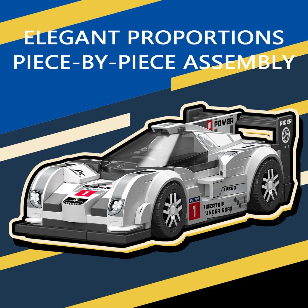 SEMBO BLOCK Technical Sports Car Supercar Model Assembly Building Block MOC Classic Vehicle Bricks Toys for kids Halloween gifts