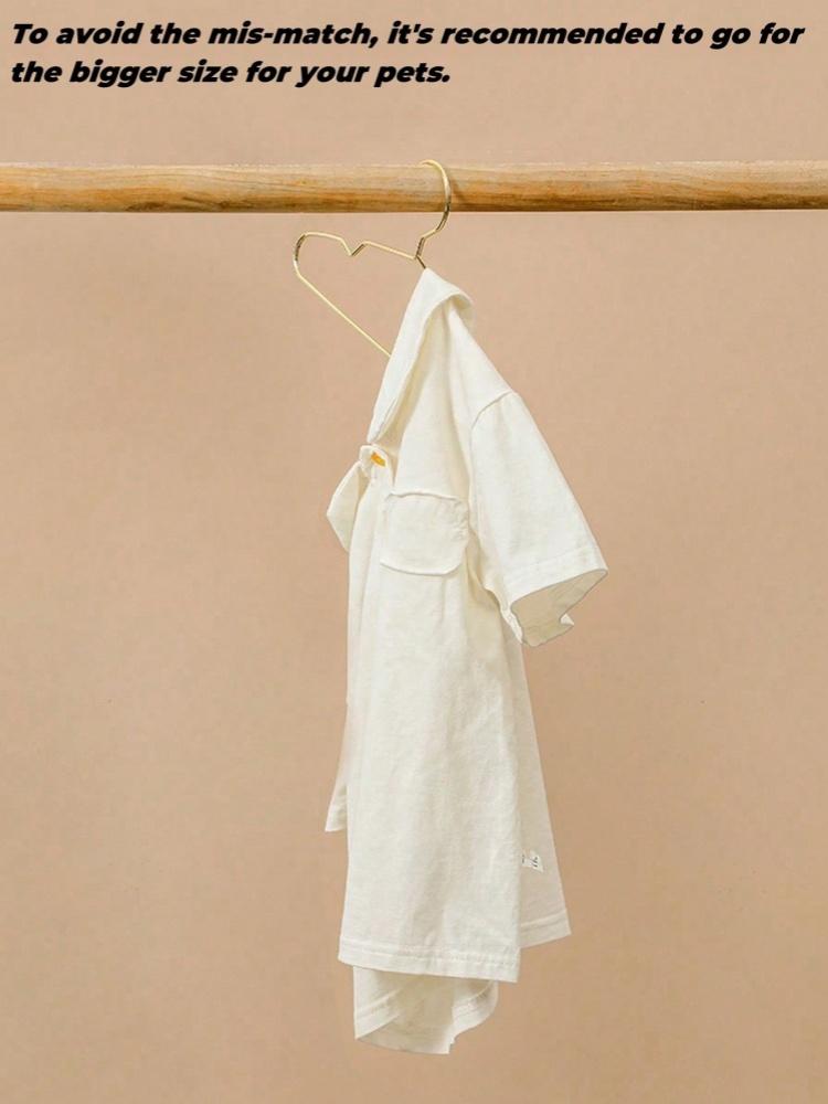 5 Stück Mini Goldfarbene Haustierkleiderbügel, Metallkleiderbügel für Kinder, Teddyhunde, Katzen, Puppen und Zoohandlungen