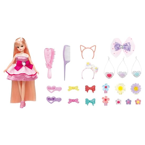 Takara Tomy Licca-chan Doll LD-06 Long Hair Licca-chan EX Dress-up Pretend Play Toy Ages 3 and up