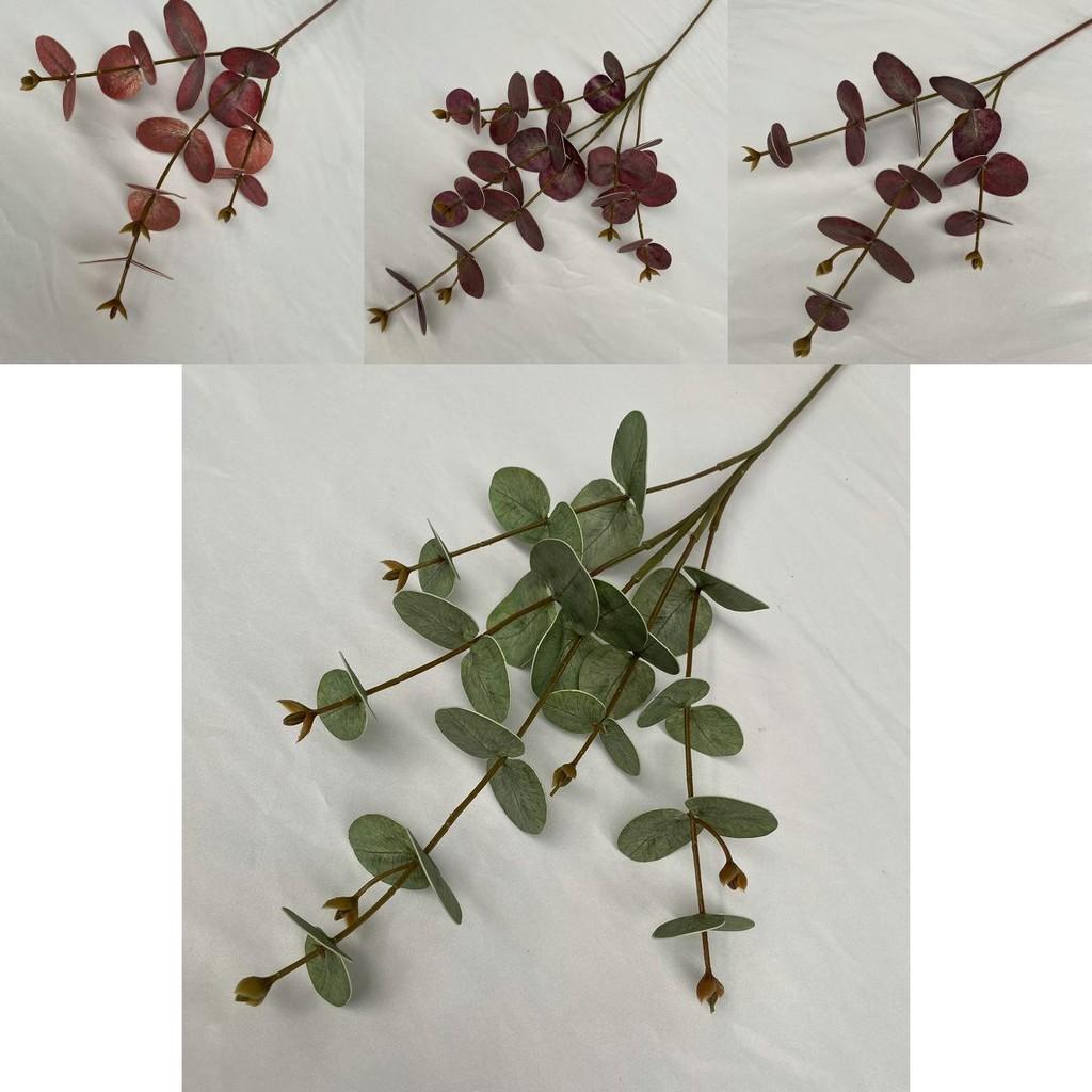 Faux Eucalyptus Money Leaf Stems For Photography Props And Event Decor