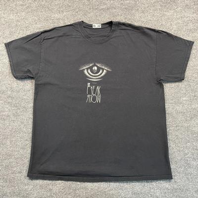 Vintage Y2K The Freak Show Grunge Shirt XL 24x28 Schwarz
