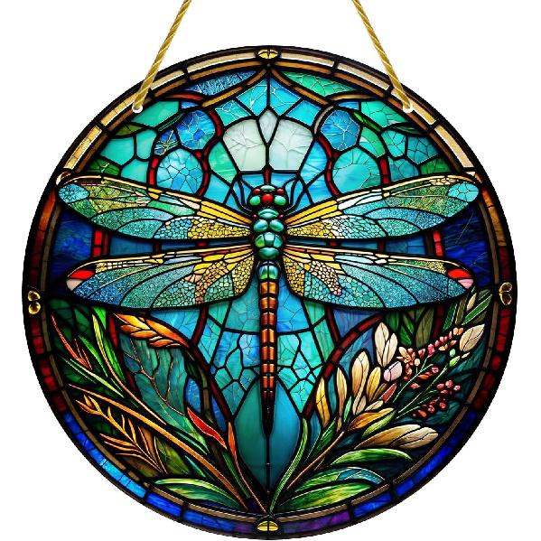 Acrylic Stained Hanging - 1Pcs Black Crow Theme Acrylic Window Hanging for Indoor/Outdoor Decor, Garden Decoration or Housewarming Gift