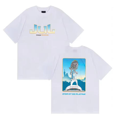 Fashion Rapper Jul Mens Tshirt Orange Velodrome Album 2026 Graphic T Shirt Men Women ONeck Cotton Short Sleeve Top Streetwear