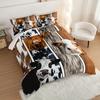 Comforter 3Pcs Modern Fashion Bed Set (1 * + 2* Without Core) Farmhouse Cow 3D Print Bedding Set Soft Comfortable