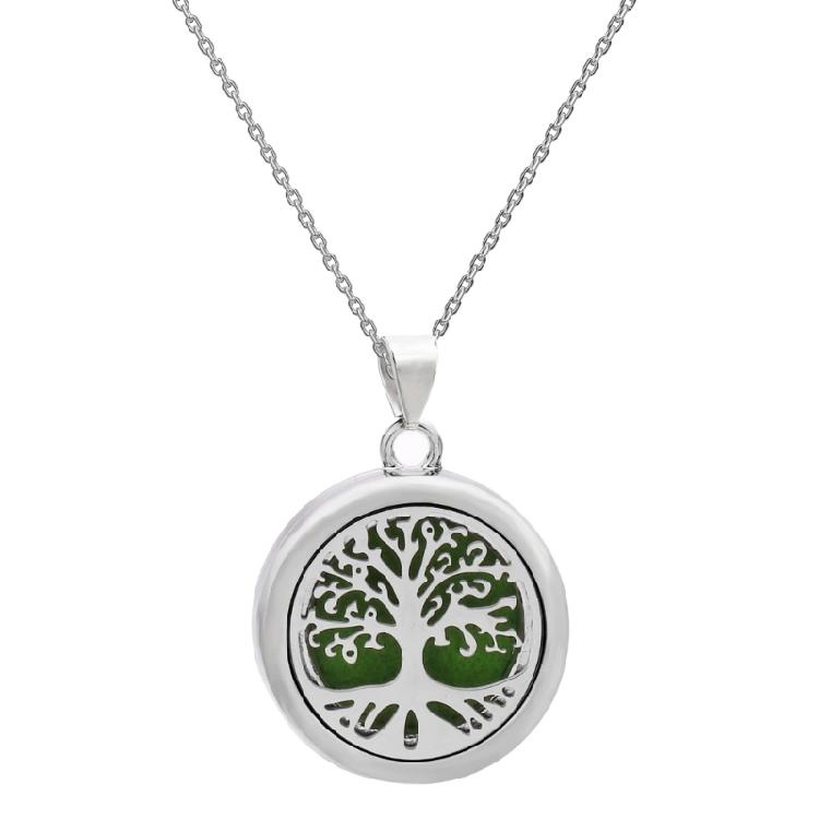Unique Trees Of Life Essential Oil Diffuser Necklace With Long Lasting Fragrances Capability for Fashion Forward Women