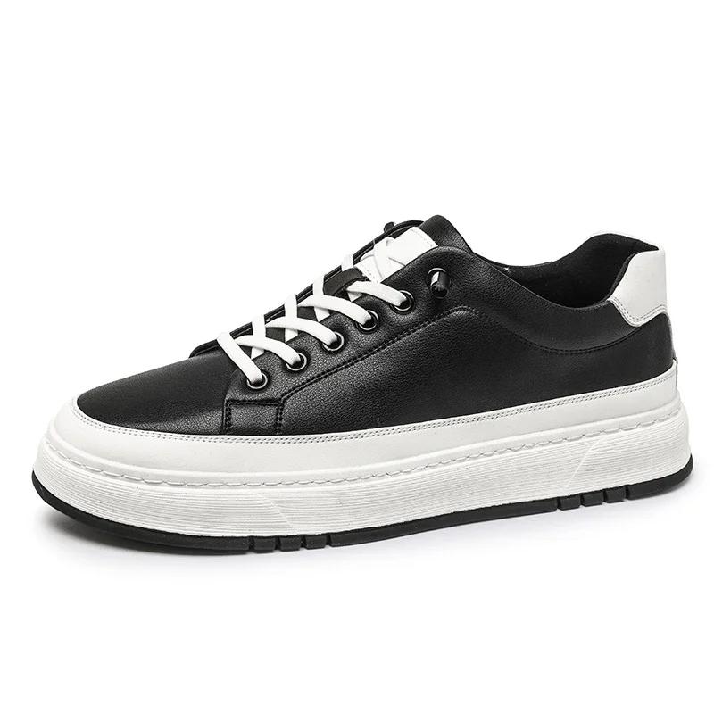 

2025 New Casual Leather Sneakers Non-Slip Rubber Sole Office Daily Events Size 38-44 Oxford Shoes Flat Designer Shoes 44