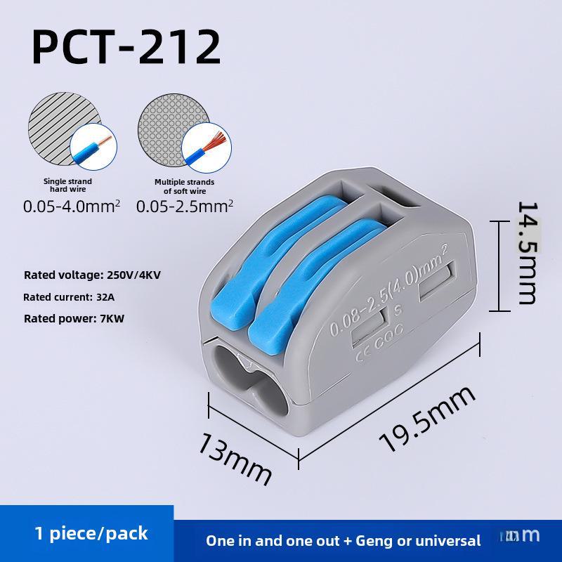 Blocuri Conector Rapid pentru Cabluri PC-212/213/214/215/218 - Portocaliu/Albastru