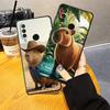 Black Soft Shell Phone Case for Huawei P20 P40 Lite P Smart 2019 P20 Lite 2018 P30 P20 Pro Cute Capybara