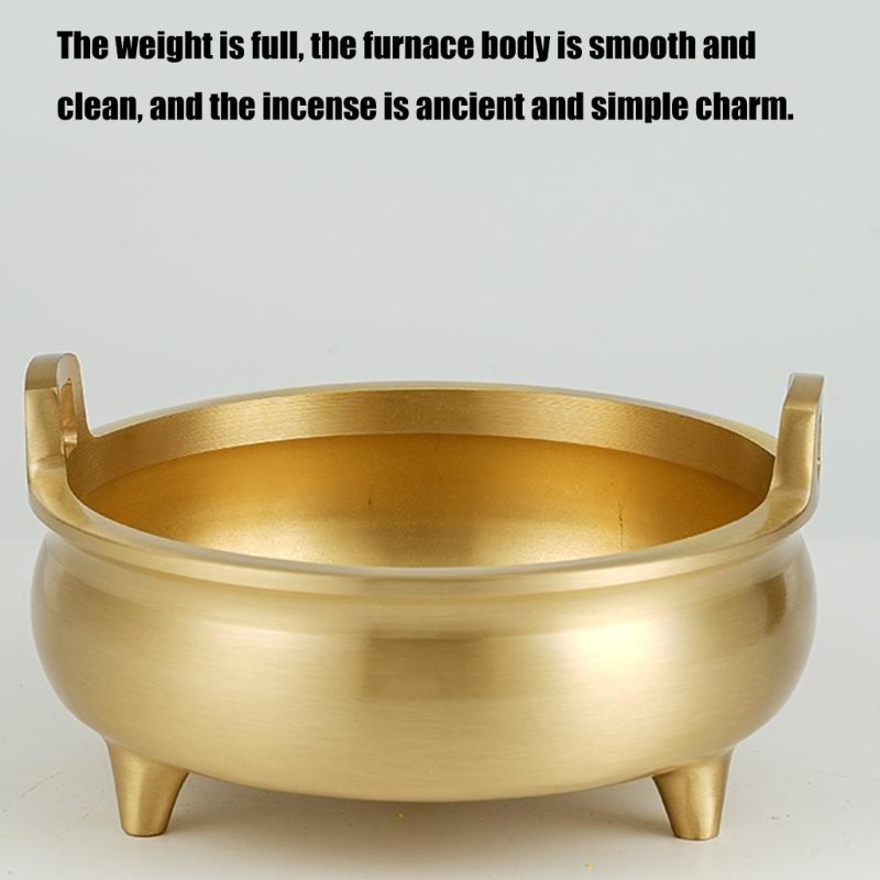 Traditional Brass Incenses Burners Incenses Holder for Spiritual Practices and Meditations Space Rusts resistant Censers
