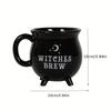 1 Stück Halloween-Kaffeetasse mit Hexengebräu, Kessel, Keramik-Kaffeetassen, 345 ml, Keramik, Hexengeschenke, Hexendekor, Halloween-Tasse