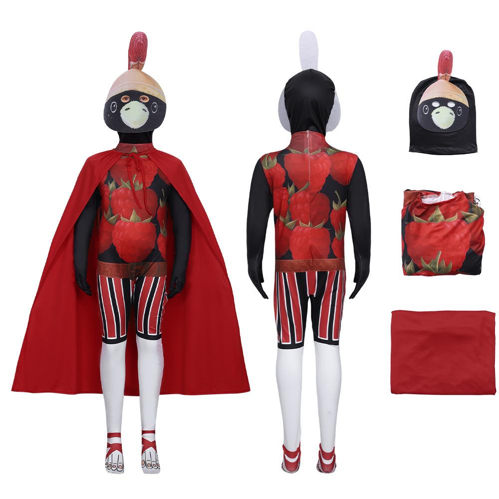 Game Brainrot Tung Tung Tung Sahur Cosplay Bodysuit and Mask Costume Anime Halloween Carnival Xmas Party Jumpsuit
