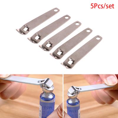 5Pcs Multifunctional Stainless Steel Ampule Opener Oral Liquid Vial Cutter for Health Care Products Medicine Bottle Opener