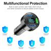 Smart 4 Port Car Charger - PD USB C Fast Charge with Digital Screen Blue Light