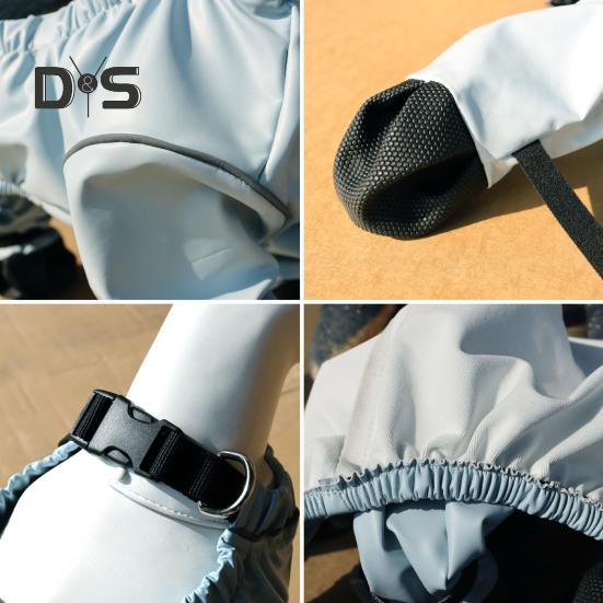 Dog Boots Leggings Waterproof Suspender Booties Anti-Slip Dog Paw Protector Dirty-Proof Dog Snow Rain Pant Shoes for Outdoor Walking Running Hiking