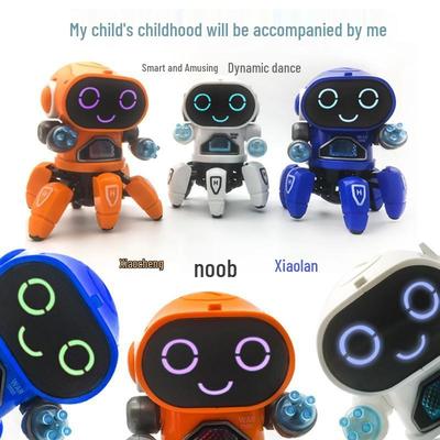 Dancing Six-Clawed Octopus Robot Toy with Lights and Music for Kids