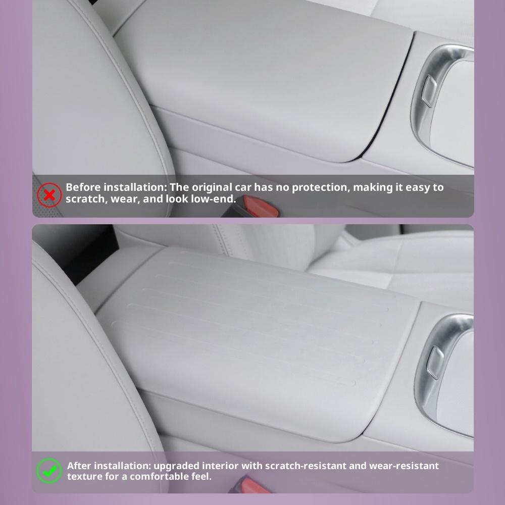 For Leapmotor B01/B10 Interior Decoration Modification Armrest Box Protective Cover Silicone Protective Sleeve
