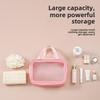Borsa da toilette e cosmetici portatile ispessita di grande capacità per donna