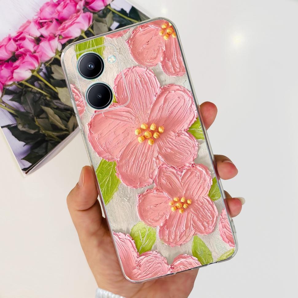 For Realme C33 Case RMX3624 Cute Fashion Phone Cases Soft Silicone Back Cover For Realme C 33 C33 4G Bumper Shockproof Shell