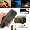 Solar Hand Crank Flashlight Rechargeable LED Emergency Light Outdoor Camping Power Supply Torch for Hiking Survival and Disaster Use
