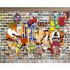 Graffiti 3d Murals Wallpaper Fashion Graffiti Large Wall Mural Living Room Restaurant Graffiti Wallpaper Home Decor
