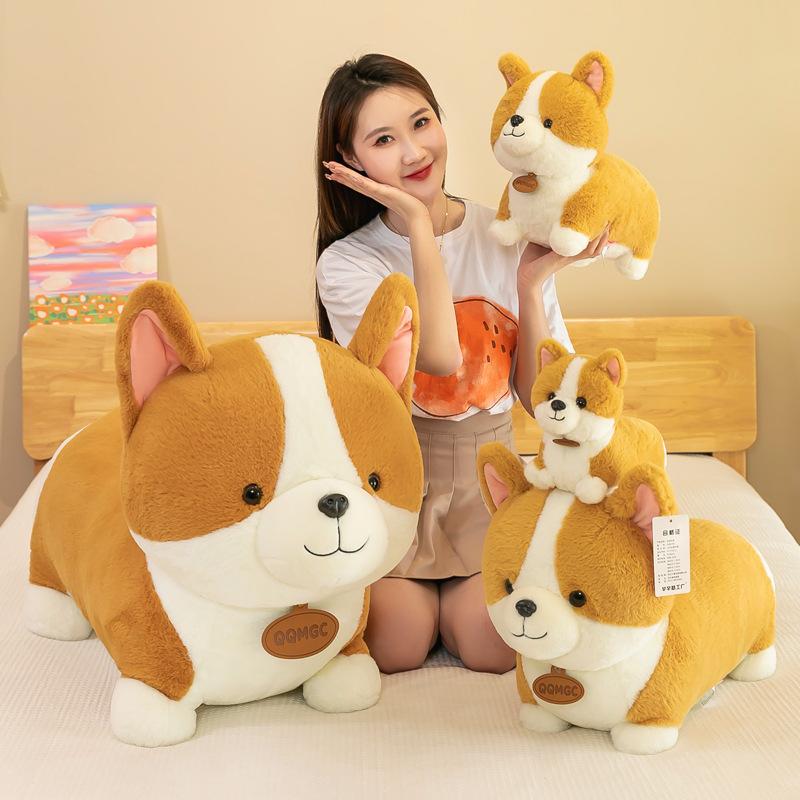 Cute Pet Short-legged Corgi Doll Cute Dog Heart Little Ass Dog Person Pillow Plush Toy