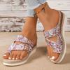 Fashion Women Sandals Summer Platform Shoes Women 2025 New Beach Casual Heeled Sandals Bohemian Handmade Slippers Sandalias De Mujer