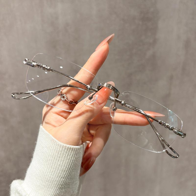 High-end Frameless Color-Changing Anti-Blue Light Glasses